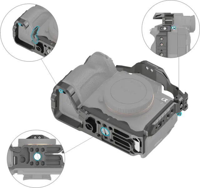 SmallRig 4538 Cage HawkLock QuickRelease Kamerabur Sony A 7R V/A 7 IV/A 7S III 