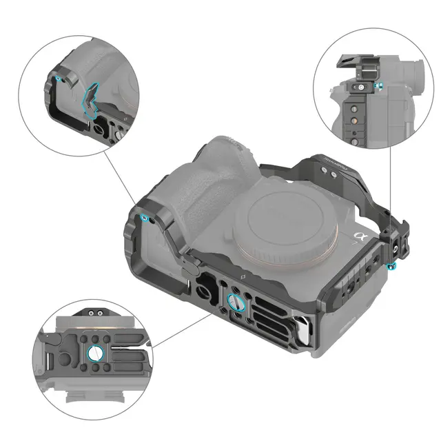 SmallRig 4539 HawkLock QuickRelease Cage Kamerabur Sony Alpha 7RV / 7 IV / 7S III 