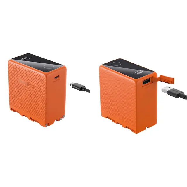 SmallRig 4576 NP-F970 Camera Battery Orange. USB-C Rechargeable 