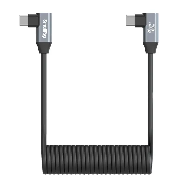 SmallRig 4793 USB-C til USB-C Vinklet til vinklet. Spiral. Datakabel 