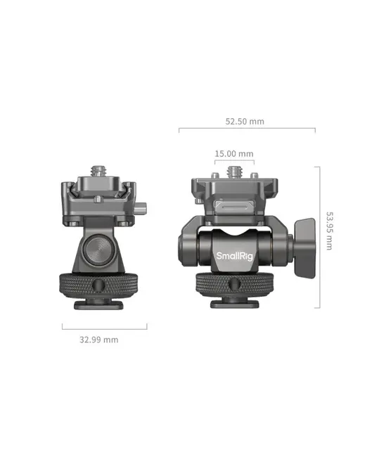 SmallRig 4888 HawkLock Monitor Support Quick Release holder m/  Cold Shoe Mount 