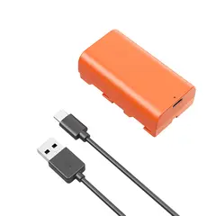 SmallRig 4971 NP-F550 Kamerabatteri USB-C. Orange