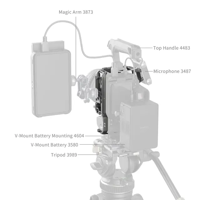 SmallRig 4977 HawkLock QR Cage For Canon EOS R5 Mark II 