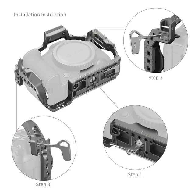 SmallRig 4977 HawkLock QR Cage For Canon EOS R5 Mark II 