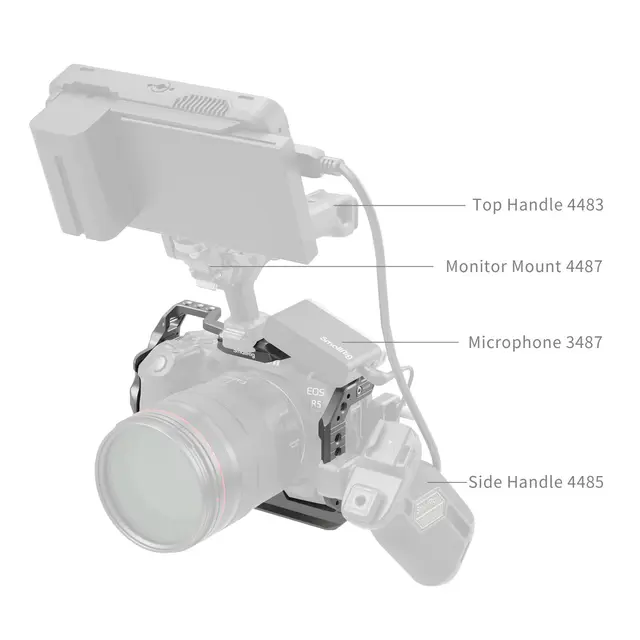 SmallRig 4977 HawkLock QR Cage For Canon EOS R5 Mark II 