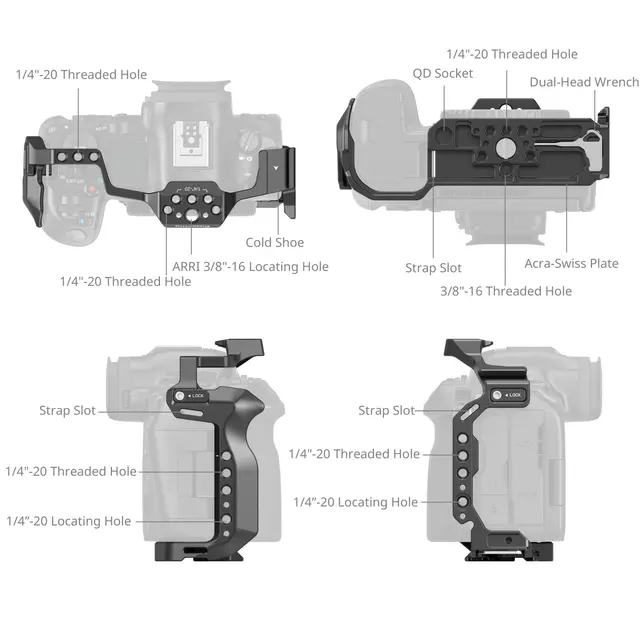 SmallRig 4978 Cage For Canon EOS R5 Mark II 