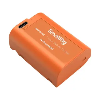 SmallRig 4979 Camera Battery USB-C Rechargeable DMW-BLK22 Orange