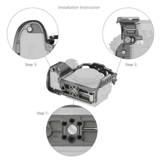 SmallRig 5187 Cage Sony a1 II / A9 III Kamerabur med mange festepunkter 