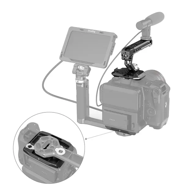 SmallRig 3190 Portable Kit For Canon C70 Baseplate, topplate og håndtak 