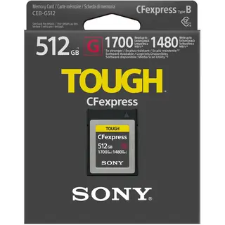 Sony Tough CFexpress Type B 512GB R 1700MB/s W 1480MB/s