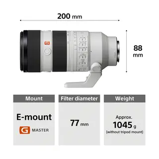 Sony FE 70-200mm f/2.8 GM OSS II E-Mount Fullformat