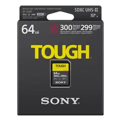 Sony SF-G Tough Series SDXC 64GB UHS-II R300 W299 V90