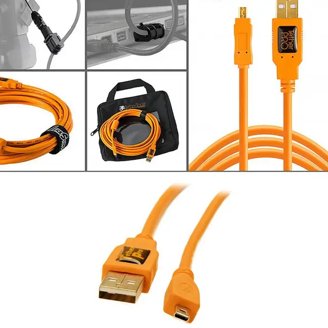 Tether Tools Starter Tethering Kit USB 2.0 Mini-B 8pin 4.6m 