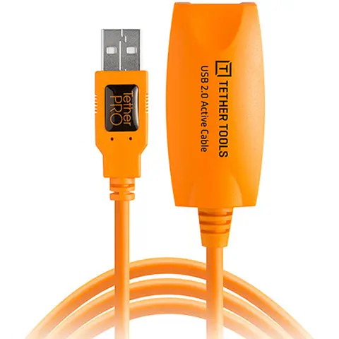 TetherPro USB 2.0 Active Extension 4,6m Skj&#248;tekabel med signalforsterker