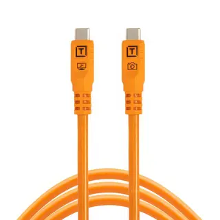 Tether Tools TetherPro Optima 10G 1,8m 1,8m. USB-C. Rett til Rett. Oransje