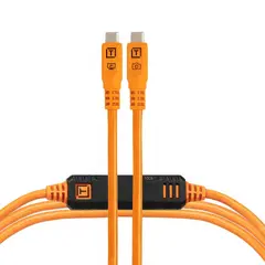 Tether Tools TetherPro Optima 10G 4,6m 4,6m. USB-C. Rett. Oransje