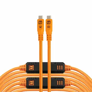 Tether Tools TetherPro Optima 10G 9,4m 9,4m. USB-C. Rett. Oransje