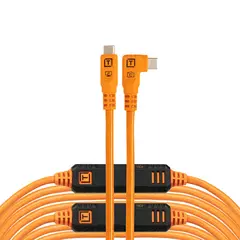 Tether Tools LeverLock Kabel Kit Optima 9,2m. Rett til Vinklet, Oransje