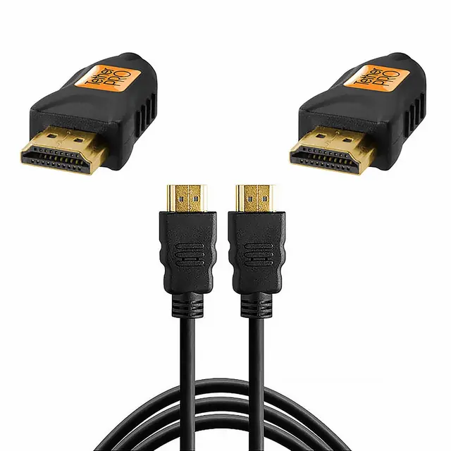 TetherPro HDMI A til HDMI A 4,6 m HDMI kabel. Sort 