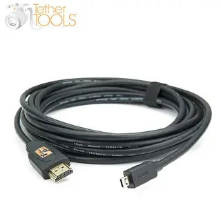 TetherPro Micro HDMI D til HDMI A 4.6 m 4,6 m HDMI kabel. Sort