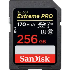 Sandisk Extreme Pro SDXC 256GB 170MB/s UHS-I V30 U3 C10