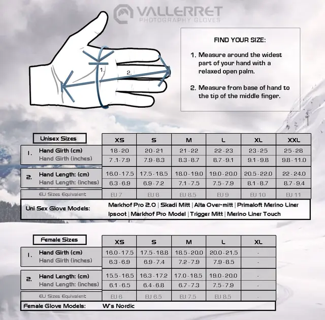 Vallerret W's Nordic Photography Glove Størrelse: S 