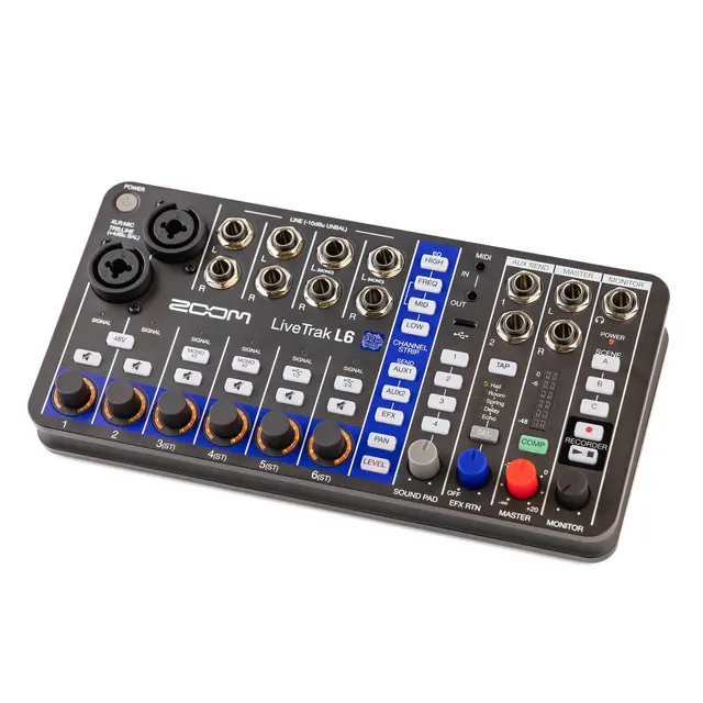 Zoom LiveTrak L6 10-Kanals Digital Mixer & Multitrack Rec 